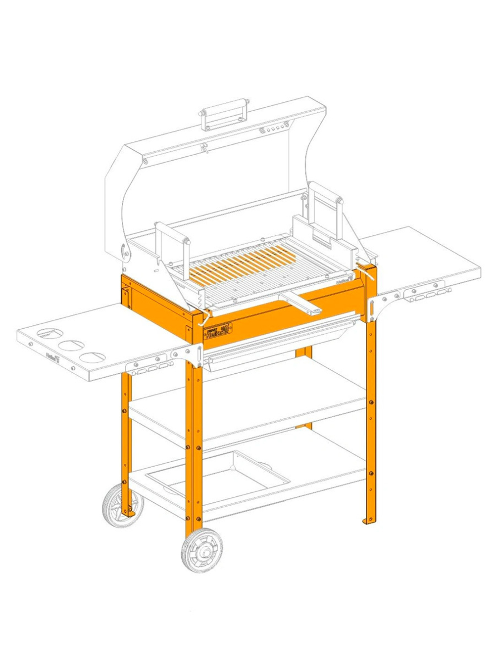 Жаровня Helios SMART 600 мм (HS-GS-R-602)