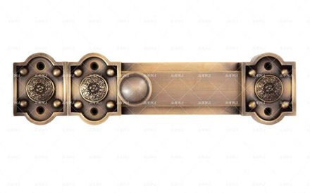 Засов дверной Храмовый большой 250х80 латунь