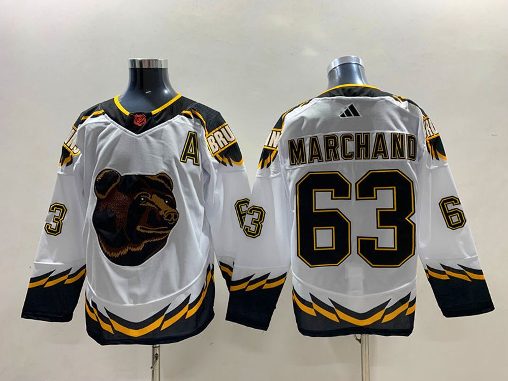 Купить хоккейный свитер НХЛ Boston Bruins  Брэда Маршана в Москве - ADIDAS REVERSE RETRO 2022