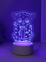 Светильник "Лемур на подарке" LED RGB от сети RISALUX 9,5х11