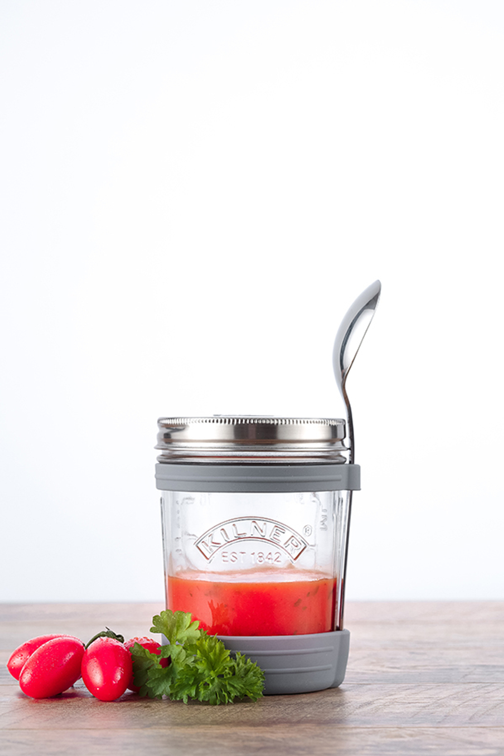 Набор из банки и ложки для супа 350 мл