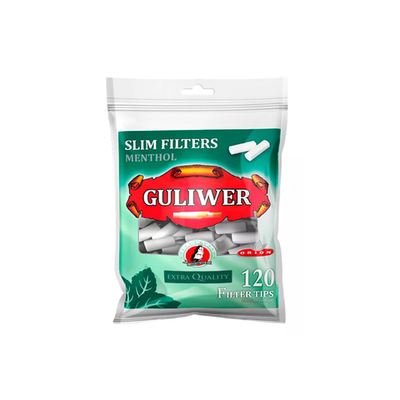 Фильтры для сигарет "Guliwer" 6mm Slim Menthol 120шт (Польша)