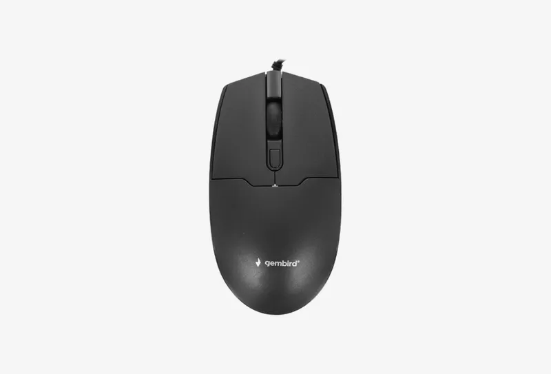 Мышь проводная Gembird MOP-430  черный