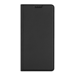 Чехол книжка черного цвета из кожи для Xiaomi 17 Ultra, серия Skin Pro Series от Dux Ducis