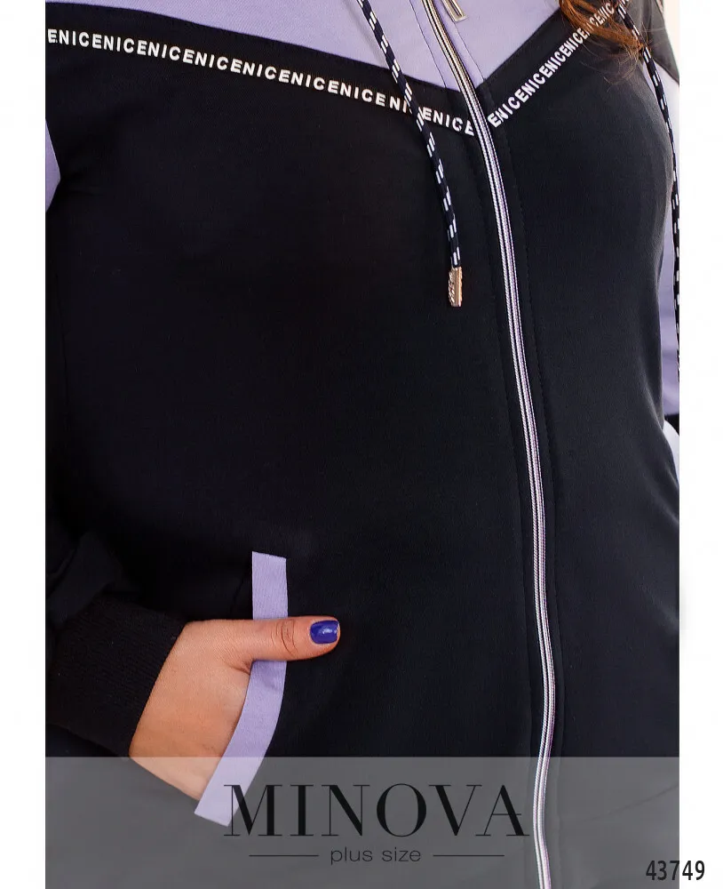 Костюм 8-280-синий-лаванда Minova