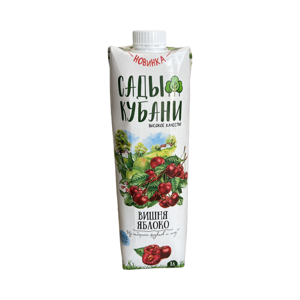 Нектар Сады Кубани "Вишня-Яблоко" 1л
