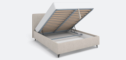 Кровать Ингрид (24) (с.м.160*200) (ТКФ), ЦП 250 Lounge 13, ВариантКроя1