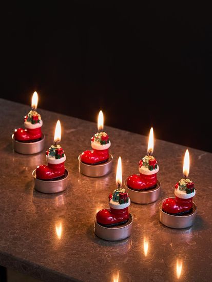 Набор декоративных свечей festive stocking из коллекции new year essential