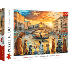 Puzzles - "1000" - Dogs in Venice
