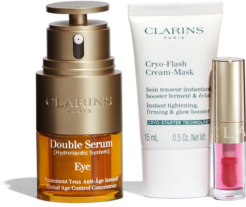Clarins Double Serum Eye Holiday Season - Подарочный набор для лица, 0