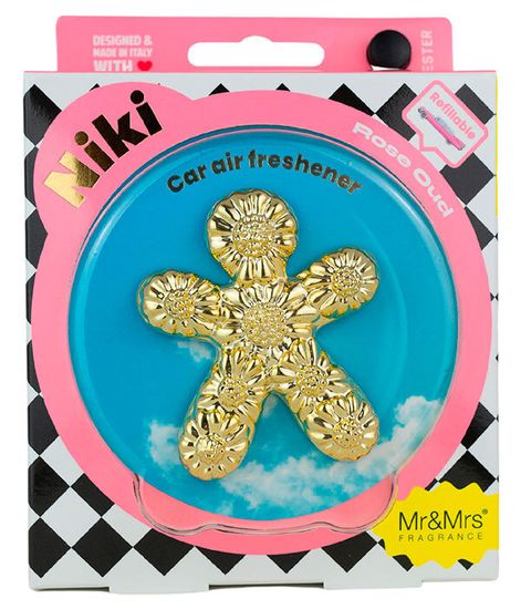 Роза и уд, ароматизатор для автомобиля NIKI BAROCCO розовое золото, Mr&Mrs Fragrance