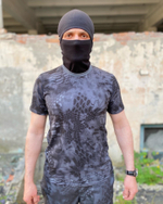 Футболка хлопковая / черный питон