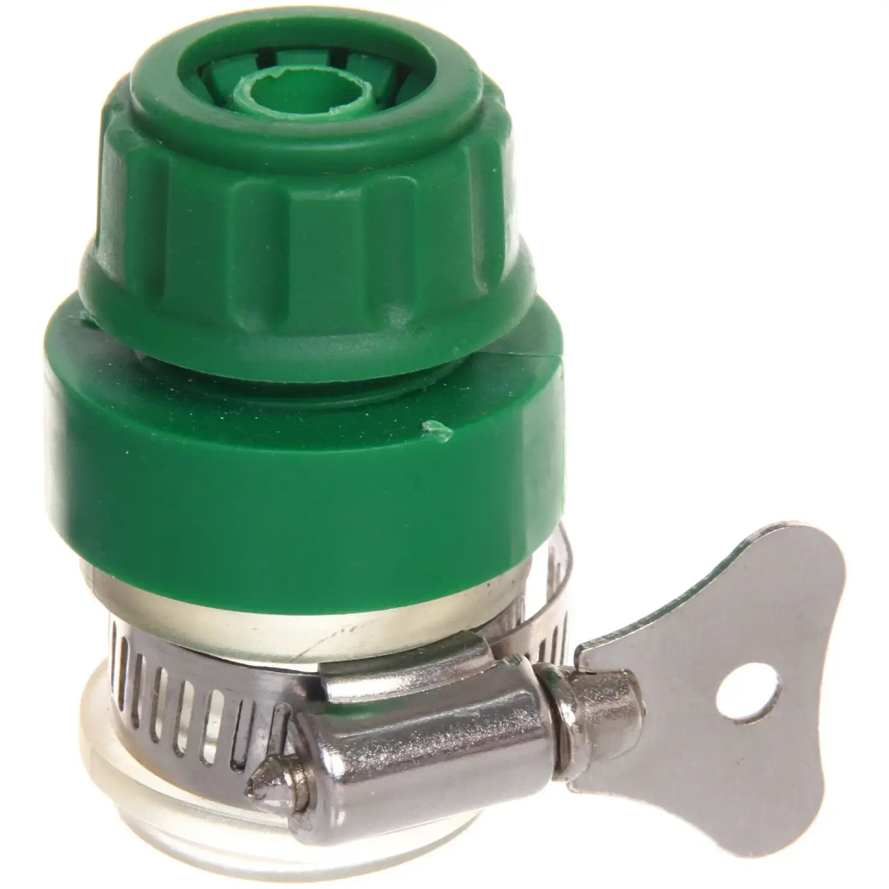 Штуцер внешний с хомутом муфта 1/2» ДоброСад