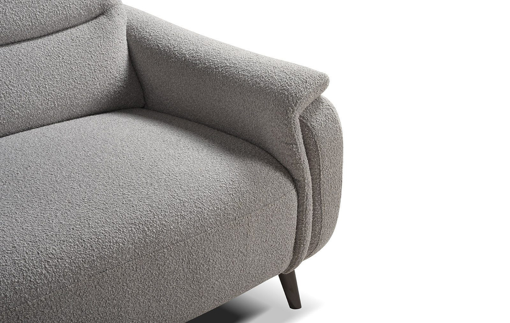 Диван-реклайнер Cheretto (3-х местный) серый