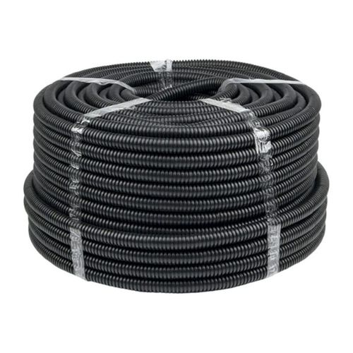 Труба гофрированная ПНД черная 16 мм с протяжкой 25 м