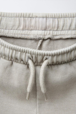 ZARA КОМПЛЕКТ ИЗ ТОЛСТОВКИ И БРЮК ИЗ ТКАНИ ИНТЕРЛОК, ЦВЕТ ЛЬДА