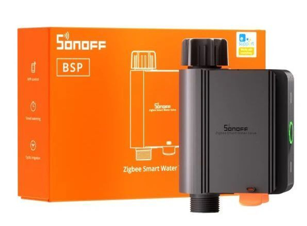 Zigbee Таймер для полива Sonoff SWV, 8бар/0.7МПа