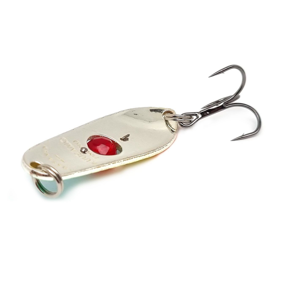 Блесна колеблющаяся Kuusamo Rasanen 50/14 (бусинка) BL/GR/G/O-C, UV