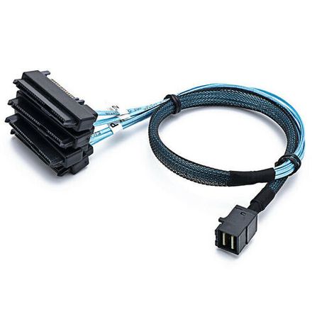 Кабель Mini SAS HD SFF-8643 - 4xSFF-8482  1.0м