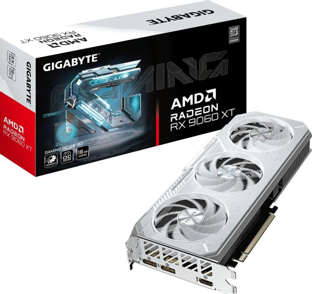 Видеокарта Gigabyte AMD  Radeon RX 9060XT GV-R906XGAMINGOCICE-16GD 16ГБ Gaming, GDDR6, OC,  Ret