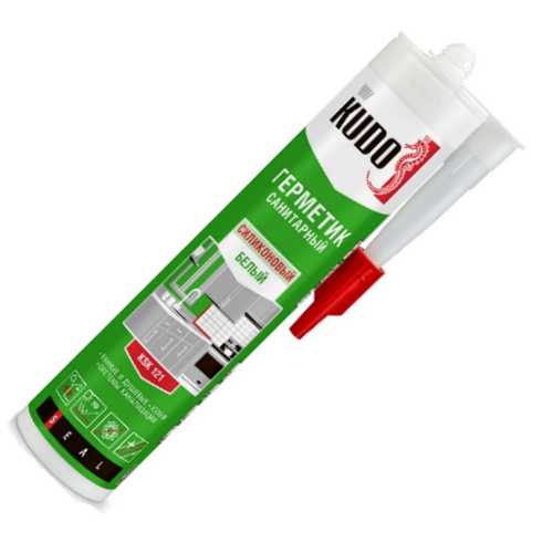 Герметик KUDO KSK-127 силиконовый санитарный коричневый 280 мл