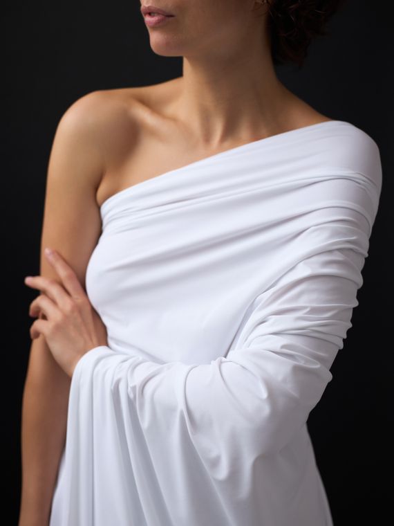 Микрофибра бельевая, эффект хлопка, Турция, белый 001