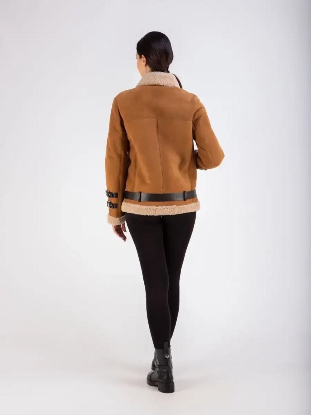 Дубленка женская натуральная авиатор