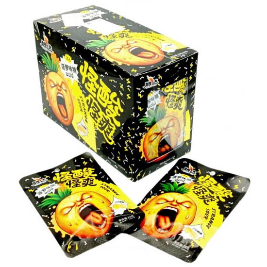 Кислые конфеты фруктовые Teng Da Ананас, 24 гр (Китай)