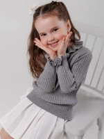 Джемпер для девочки с воланами