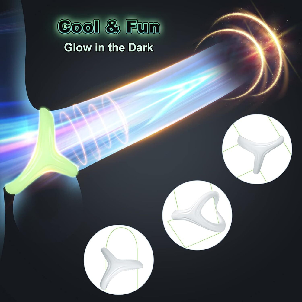 Кольцо эрекционное EroHot Glow светящееся в темноте