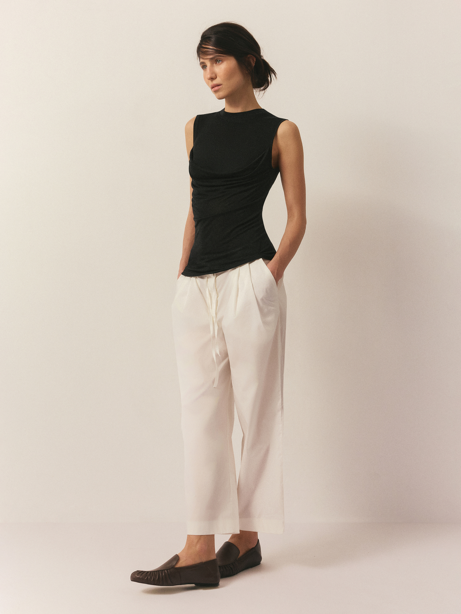 Топ со складкой