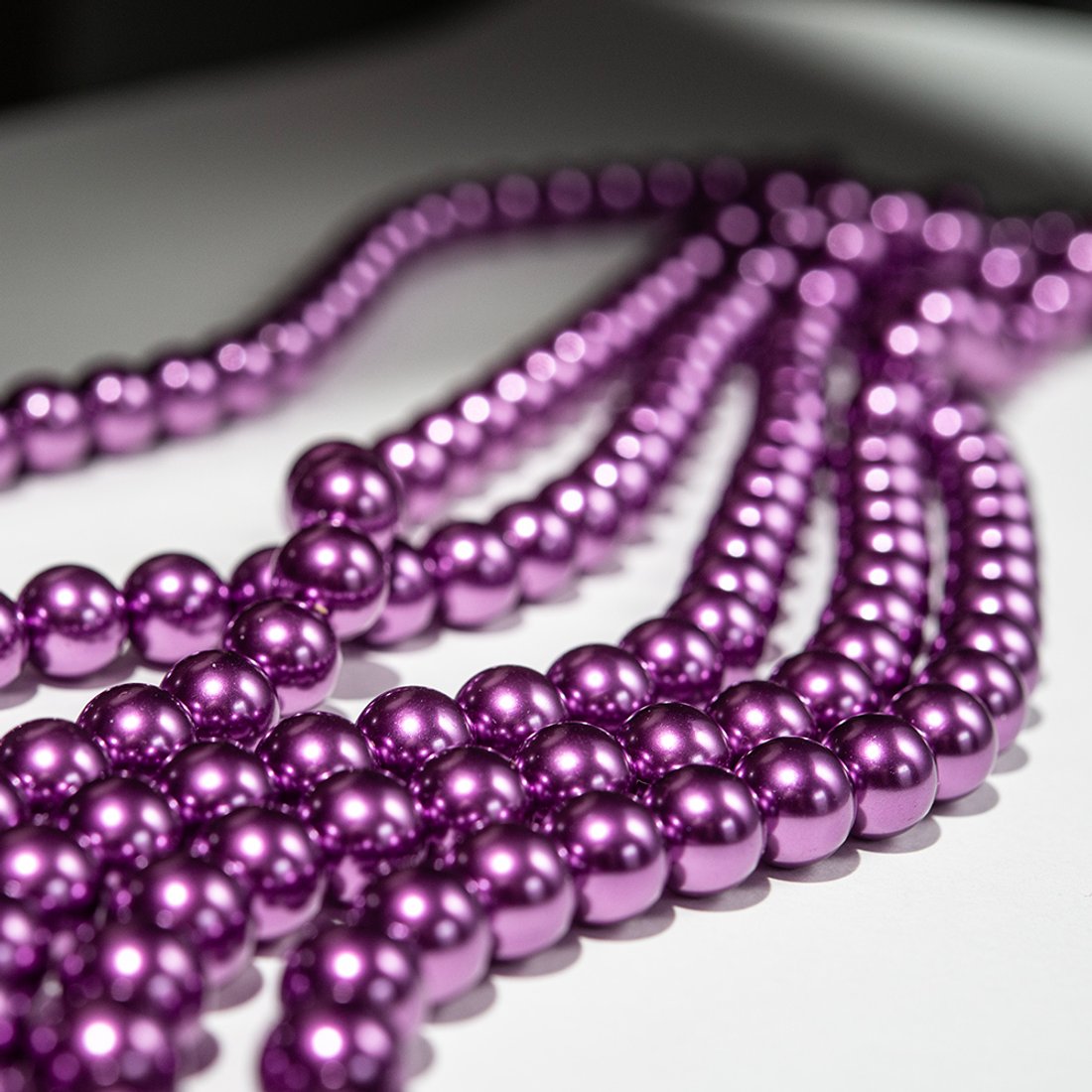 Хрустальный жемчуг, оттенок "Ultraviolet", шар 10мм, улучшенное покрытие