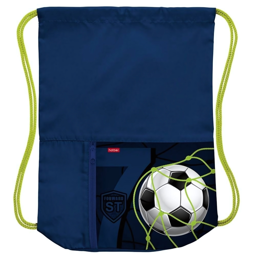 Мешок д/обуви 34х41см "Гол! " 2 отделения с карманом на молнии (Хатбер)