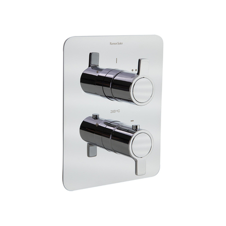 Встраиваемый термостатический смеситель для душа на 2 выхода BLAUTHERM 948712S С ВНУТРЕННЕЙ ЧАСТЬЮ