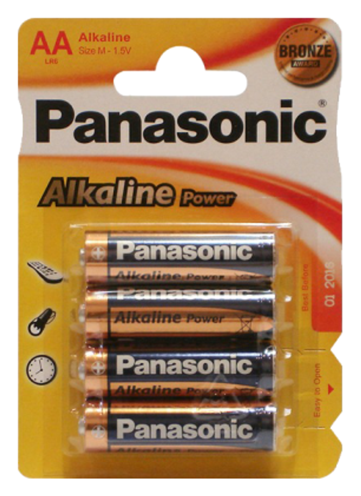 Батарейки Panasonic Alkiline power AA щелочные 4 шт