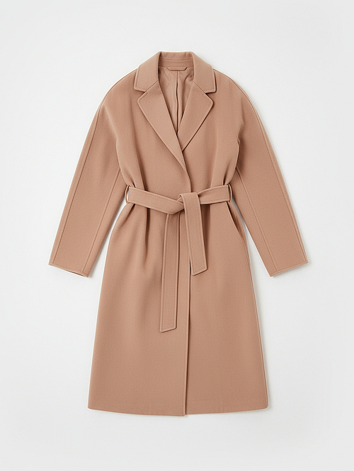 Пальто на поясе