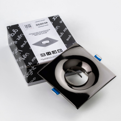 010038 Светильник LEVIGO Q MR16/HP16 ЧЕРНЫЙ ХРОМ