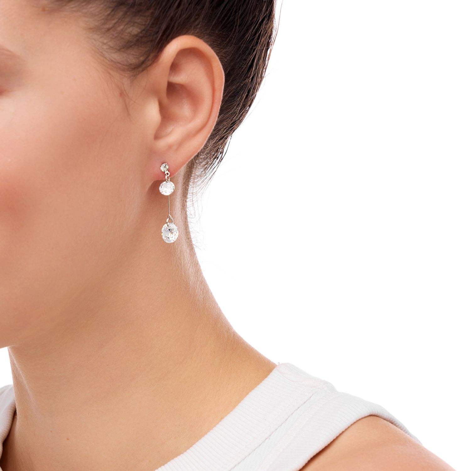 Серьги Double Crystal Earrings