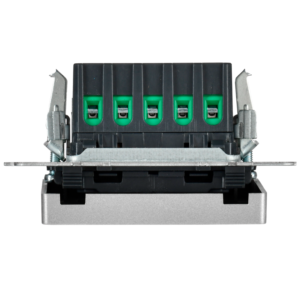 BRITE Кнопка звонка с индикацией для отелей 10А ВС10-1-9-БрА алюминий IEK