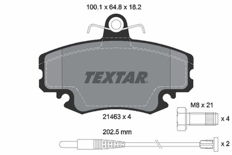TEXTAR - 2146304-TET - Brake Pad Set, disc brake