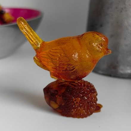 Птичка на желуде