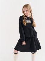 Свитшот облегченный "Уголь" с принтом 7+