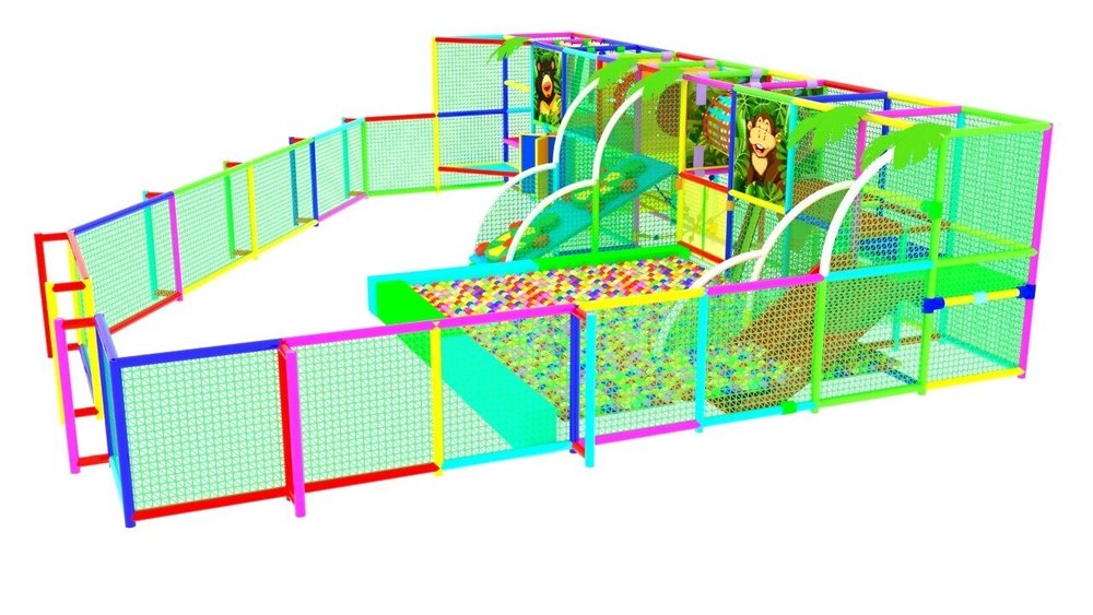 Детский игровой лабиринт "Джунгли" 101.7 м² (11,3*9*2,5м)