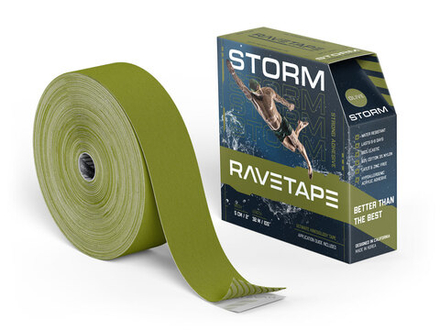 Кинезиотейп RaveTape STORM 5×32 — Олива (OLIVE)