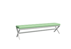 Некст Банкетка трехместная NLT.L-3 Kanzas 20/Металл Белый 1950*380*480