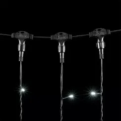 Светодиодный занавес 1*6 м., 600 белых LED ламп, черный провод ПВХ, LTC (PCL601-11-2W)