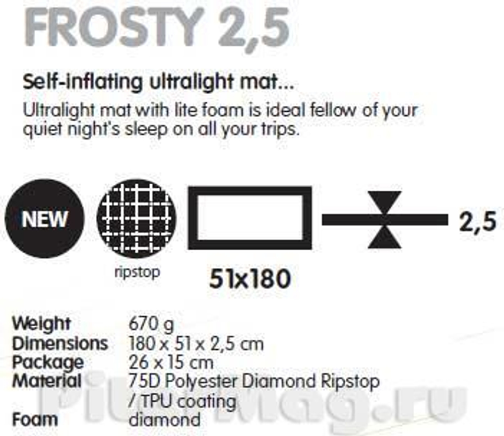 Коврик Husky Frosty 180x51x2,5