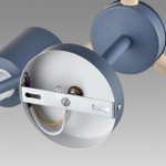 8098/3C MODERNI LN26 344 синий/синий металл, дерево/металл Люстра потолочная Е27 3*60W 220V ROSALINA