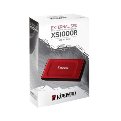 Внешний SSD диск Kingston Portable SSD 1TB XS1000,Type-C / A, USB 3.2 Gen 2, R / W 1050 / 1000MB / s, 70x33x14mm, 29g., Red (5 лет) (SXS1000R / 1000G)
