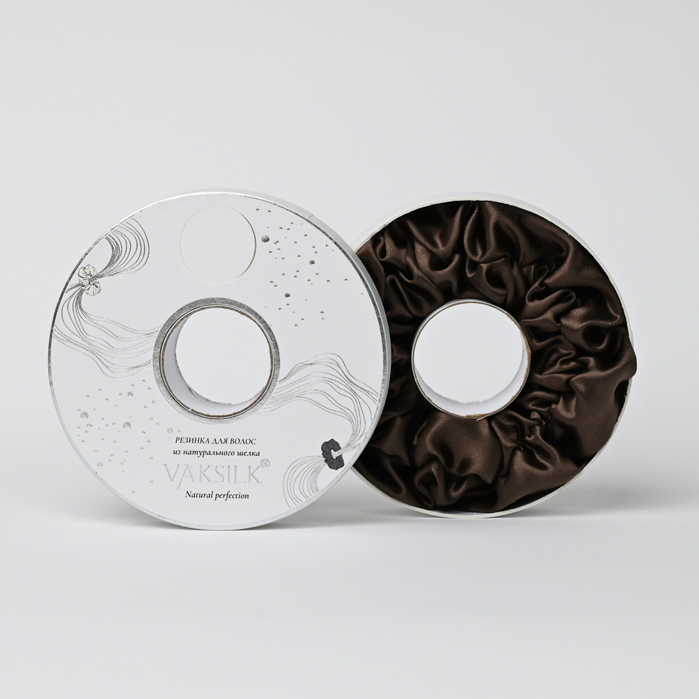 Резинка для волос "FLOWER" кофейный